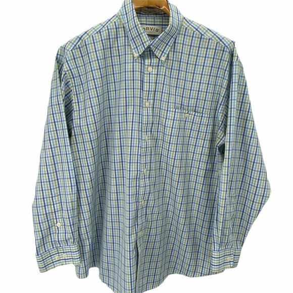 Other - Orvis Button Down Shirt 100% Cotton LS Oxford FLAW